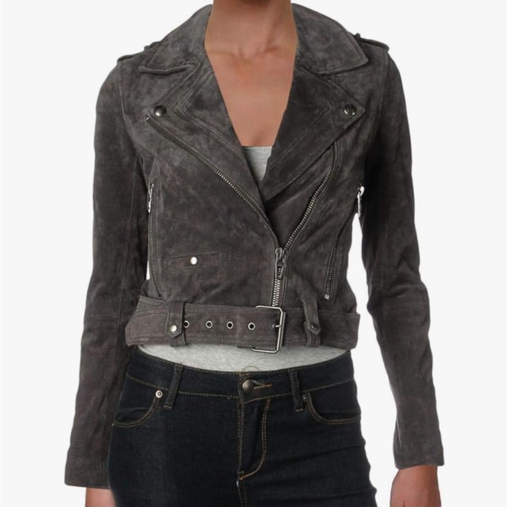 Like New! Suede Moto Jacket